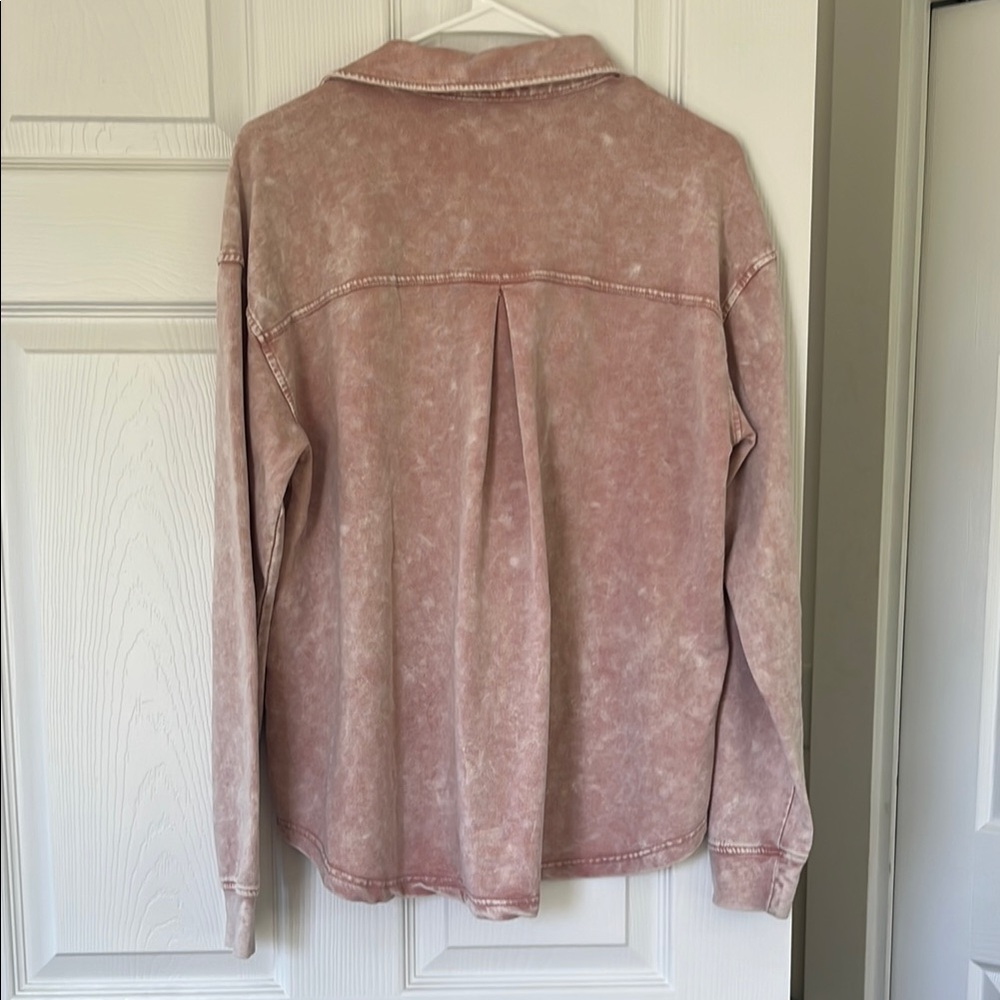 Jane and Delancey Pink Button Down Shirt - Picture 3 of 3